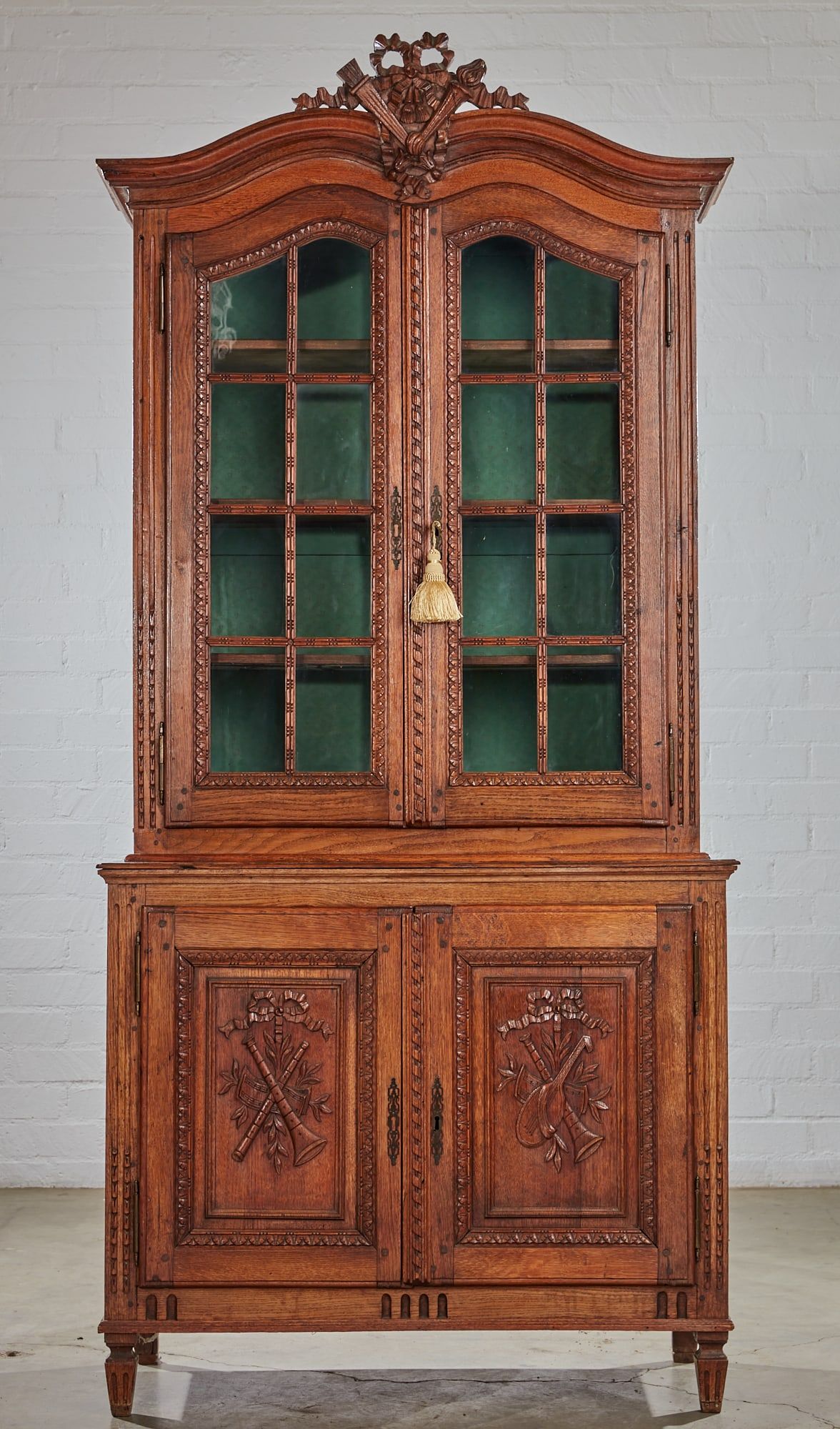 A LOUIS XVI  OAK BIBLIOTHEQUEA