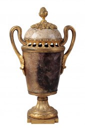 A LOUIS XVI ORMOLU MOUNTED BLU