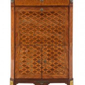 A Louis XVI Parquetry Marble-T