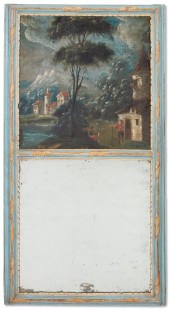 A LOUIS XVI POLYCHROME DECORAT