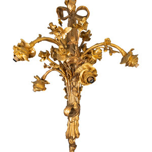 A Louis XVI Style Bouquet-Form Gilt