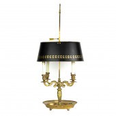 A LOUIS XVI STYLE BRONZE AND T