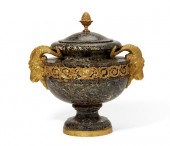 A LOUIS XVI STYLE BRONZE AND M