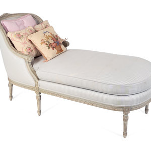 A Louis XVI Style Carved and Grey