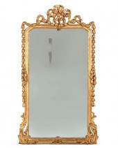 A LOUIS XVI STYLE CARVED GILTW