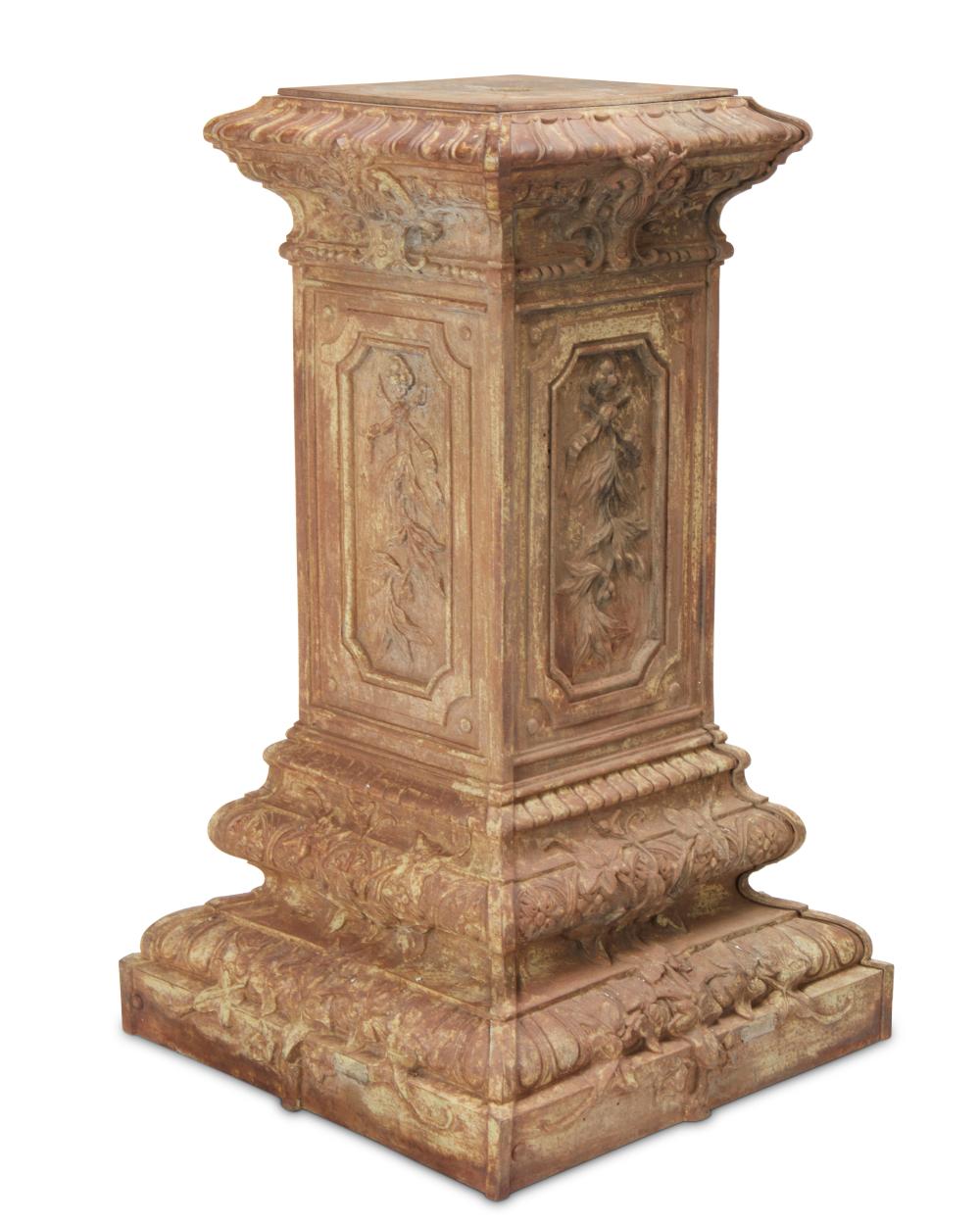 A LOUIS XVI-STYLE CAST IRON