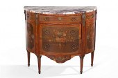 A LOUIS XVI STYLE DEMILUNE COM