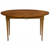 A LOUIS XVI STYLE DROP LEAF TA