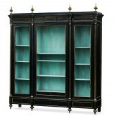 A LOUIS XVI STYLE EBONIZED BIB