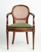 A LOUIS XVI STYLE FAUTEUIL, JA