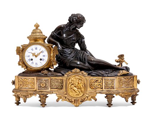 A LOUIS XVI STYLE FIGURAL BRONZE