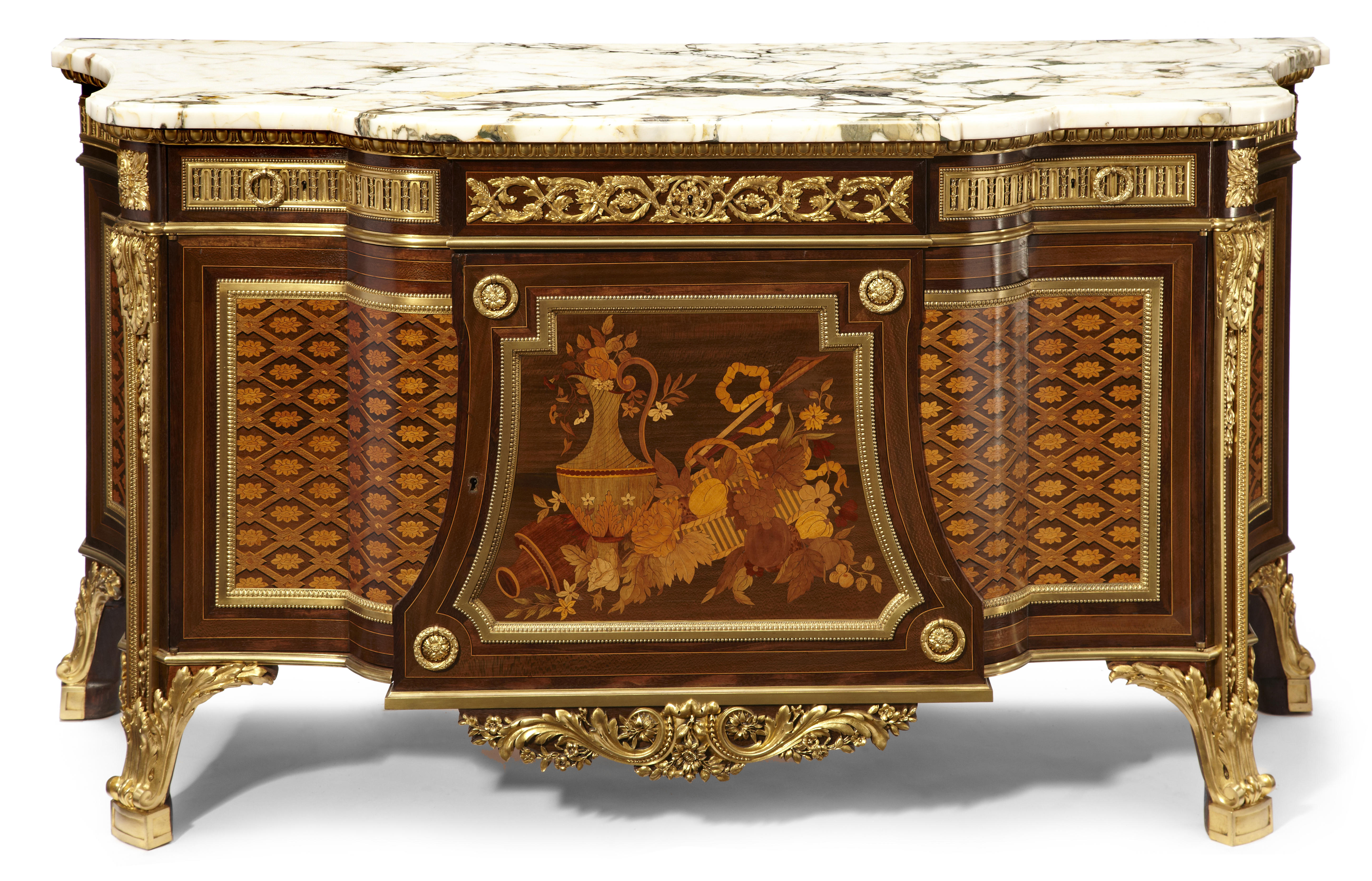 A Louis XVI style gilt bronze