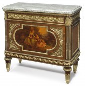 A Louis XVI style gilt bronze