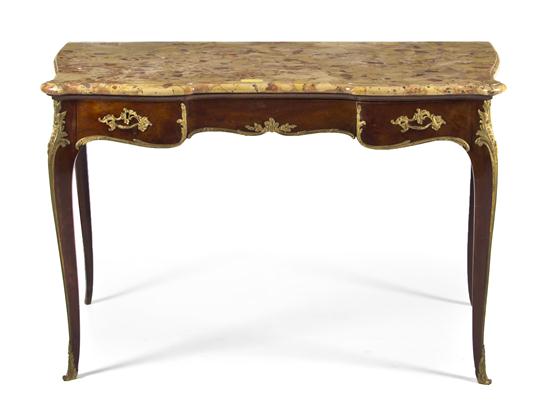 A Louis XVI Style Gilt Metal