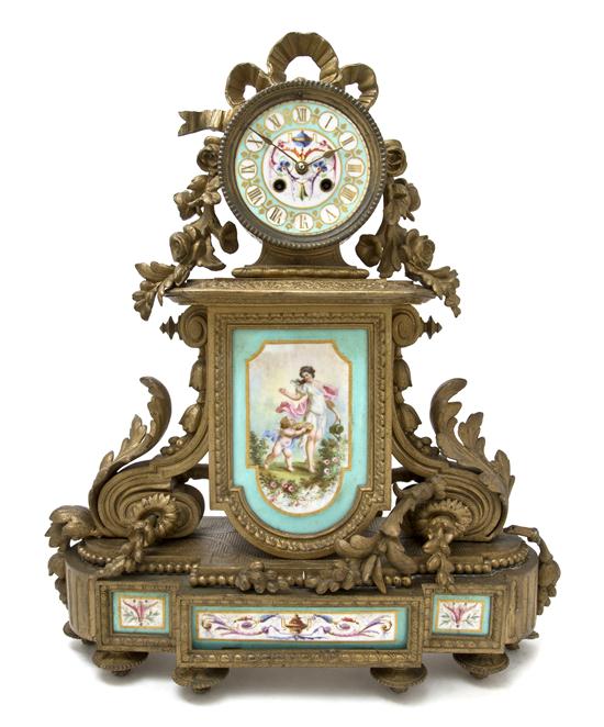 A Louis XVI Style Gilt Metal and