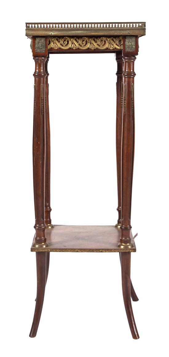 A Louis XVI Style Gilt Metal