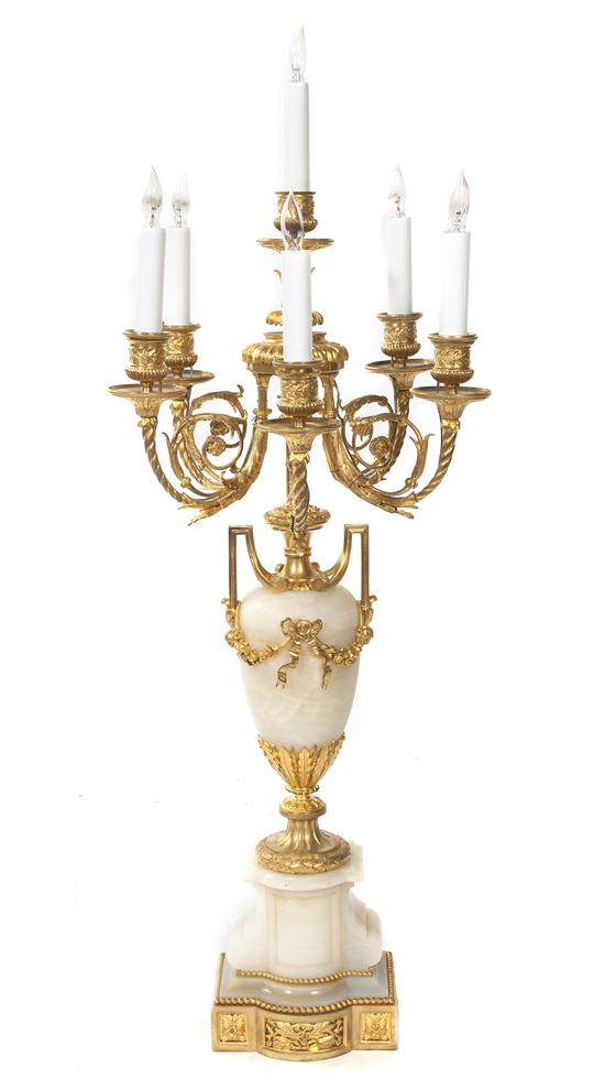 A Louis XVI Style Gilt Bronze and