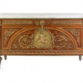 A Louis XVI Style Gilt Bronze