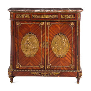 A Louis XVI Style Gilt Bronze