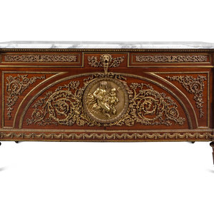 A Louis XVI Style Gilt Bronze