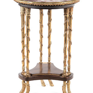A Louis XVI Style Gilt Bronze and