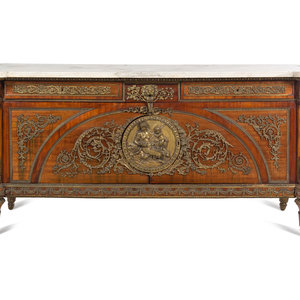 A Louis XVI Style Gilt Bronze