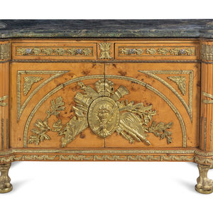 A Louis XVI Style Gilt Metal