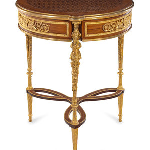 A Louis XVI Style Gilt Metal