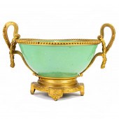 A LOUIS XVI STYLE GILT BRONZE