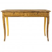 A LOUIS XVI STYLE GILT GESSO D