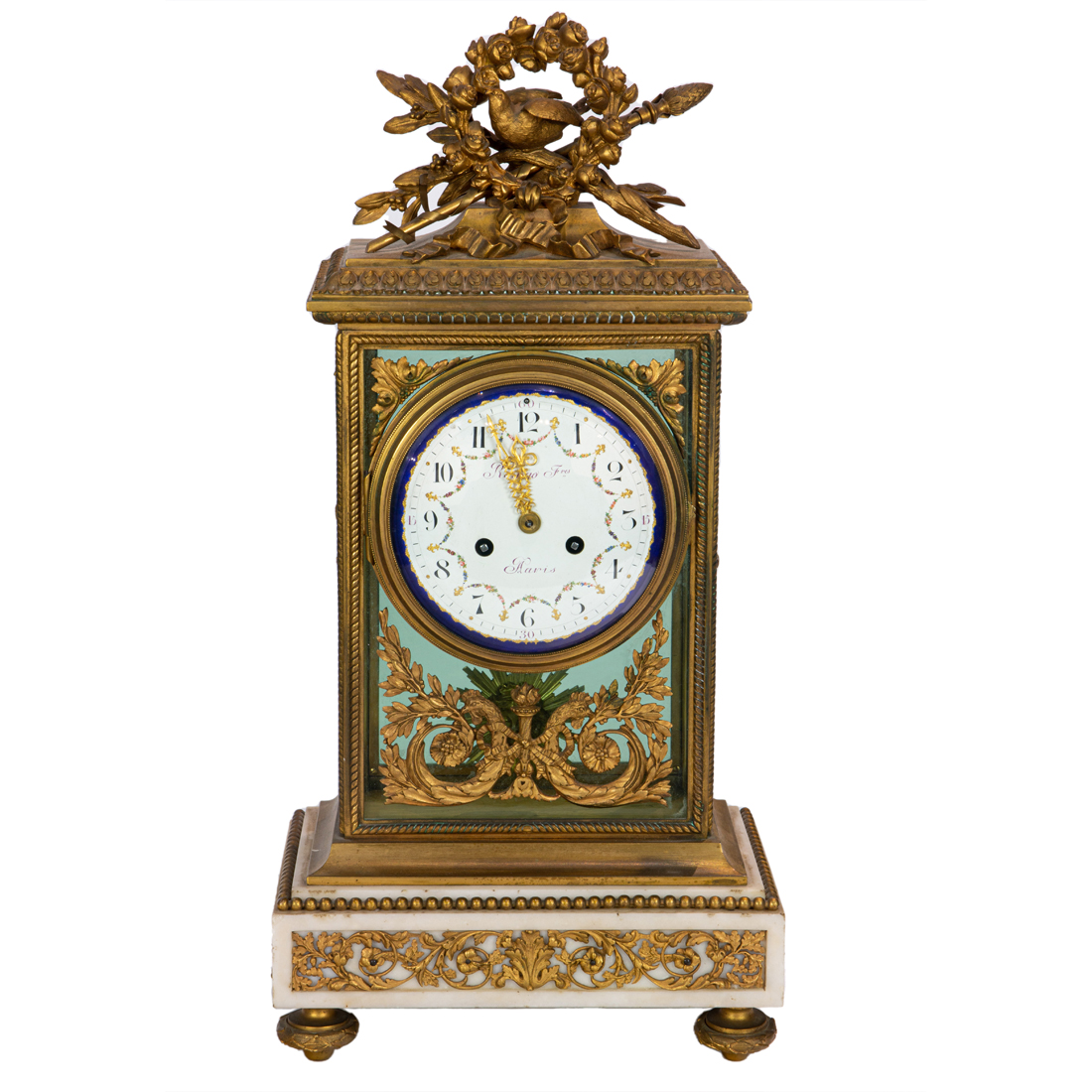 A LOUIS XVI STYLE GILT BRONZE