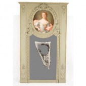 A Louis XVI style gilt and cre