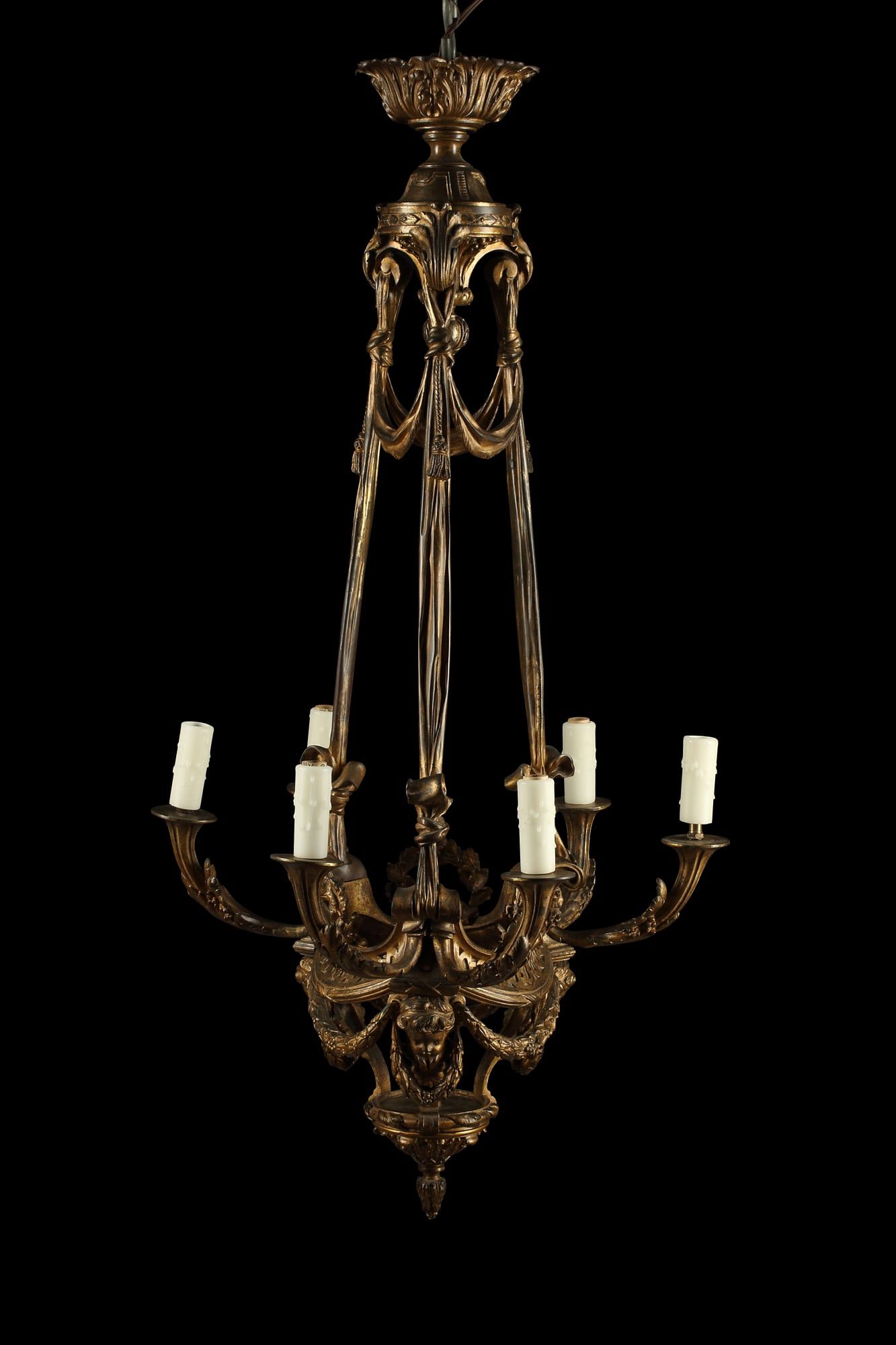 A LOUIS XVI STYLE GILT BRONZE