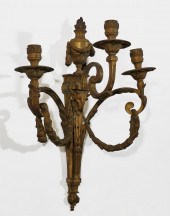 A LOUIS XVI STYLE GILT BRONZE