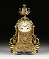 A LOUIS XVI STYLE GILT BRASS C