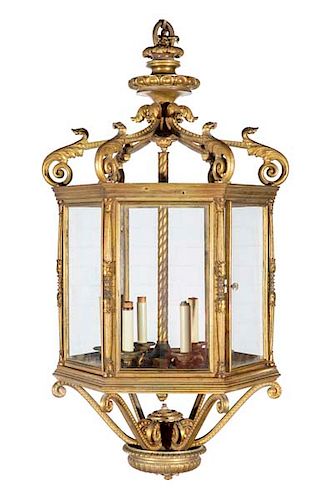 A LOUIS XVI STYLE GILT BRONZE