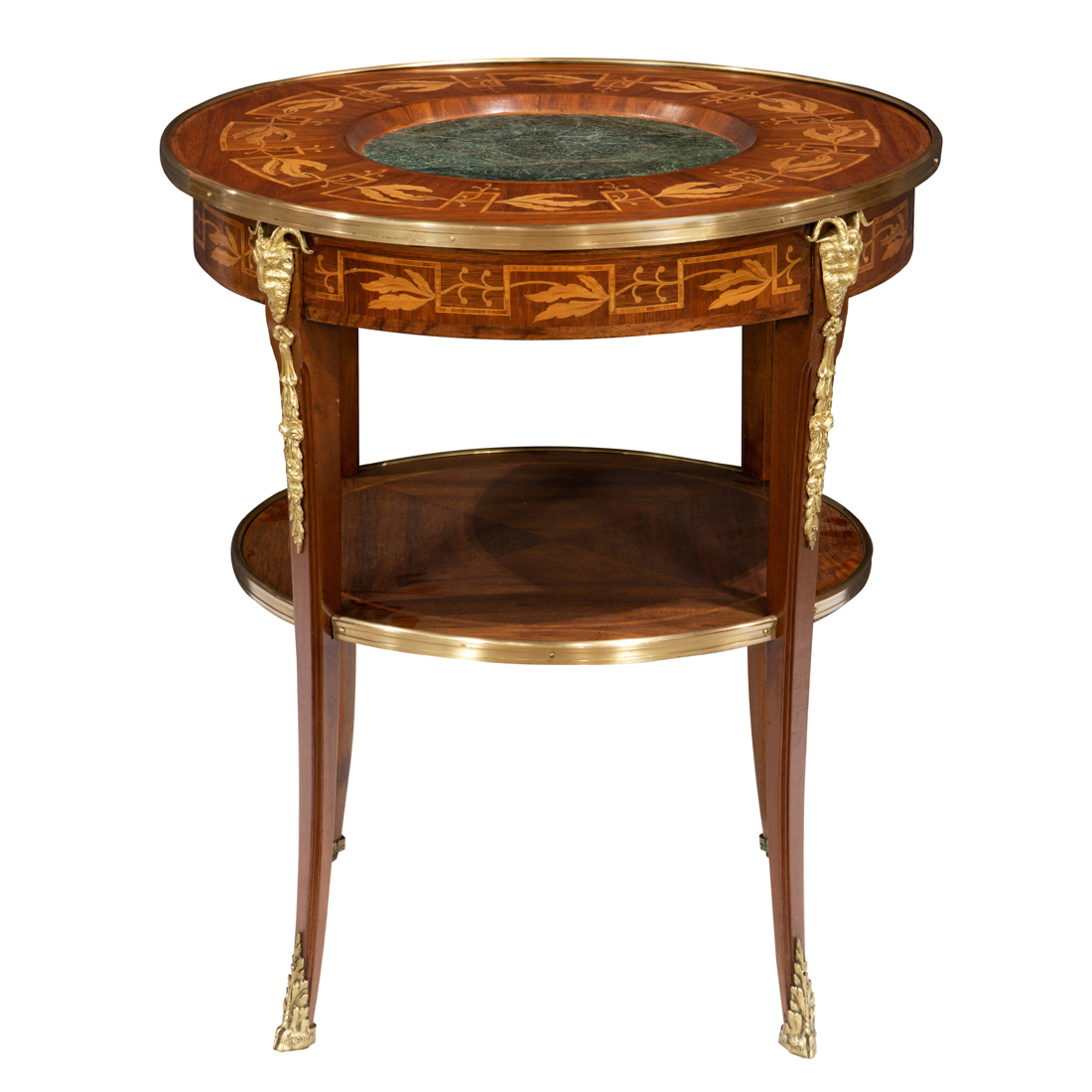 A LOUIS XVI STYLE GILT BRONZE AND