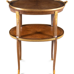 A Louis XVI Style Gilt Bronze