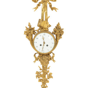 A Louis XVI Style Gilt Bronze