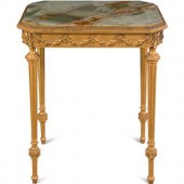 A Louis XVI Style Giltwood Ony