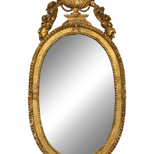 A Louis XVI Style Giltwood Mirror