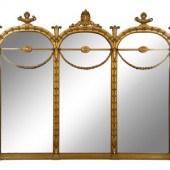 A Louis XVI Style Giltwood Ove