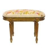 A LOUIS XVI STYLE GILTWOOD TAB