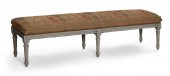 A LOUIS XVI STYLE GREY PAINTED