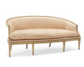 A LOUIS XVI-STYLE LEATHER UPHO