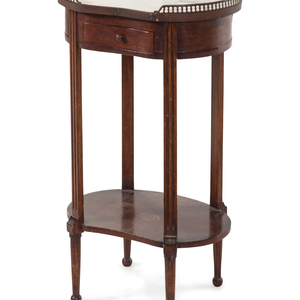 A Louis XVI Style Mahogany Side