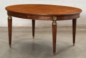 A LOUIS XVI STYLE MAHOGANY EXT