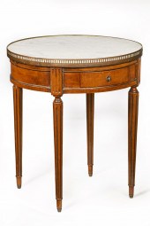 A LOUIS XVI STYLE MAHOGANY BOU