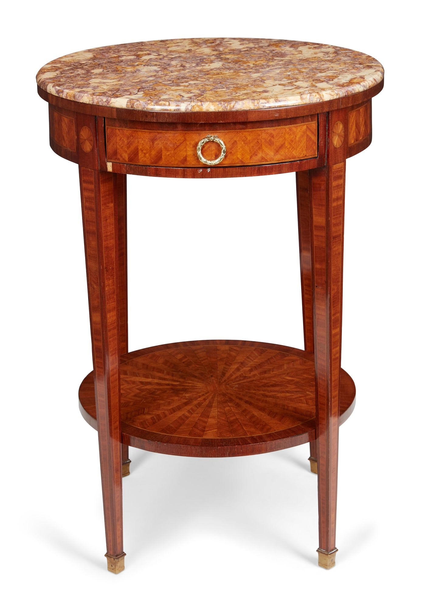 A LOUIS XVI STYLE MAHOGANY AND