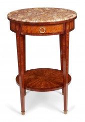 A LOUIS XVI STYLE MAHOGANY AND